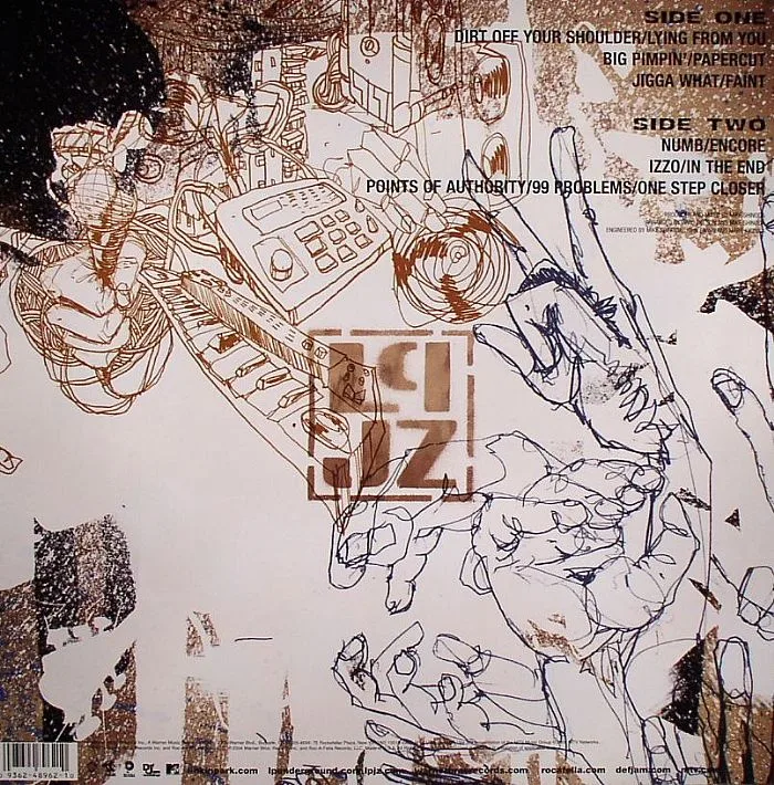 Back cover — JAY Z / LINKIN PARK — Collision Course