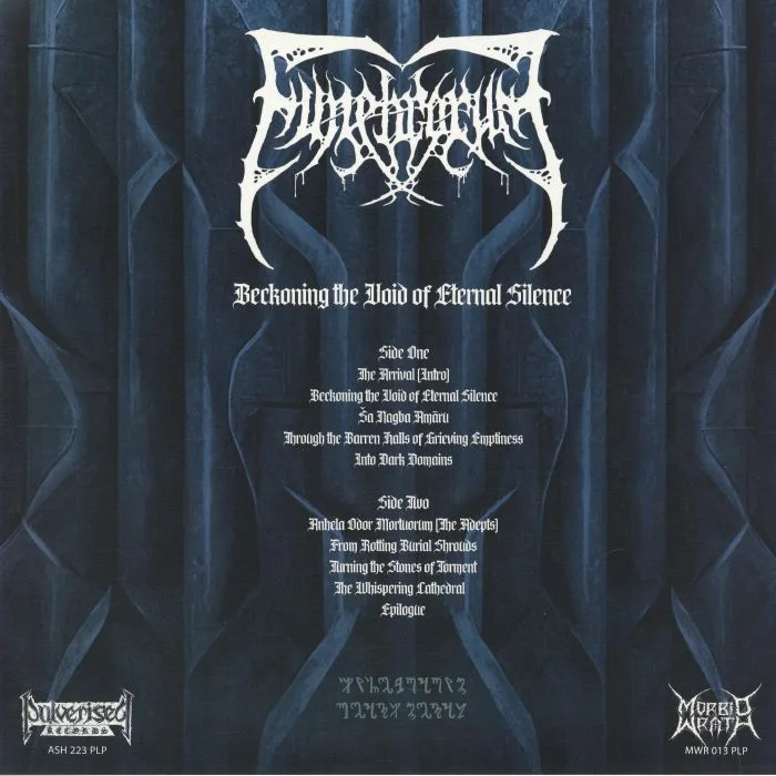 Обратная сторона обложки — FUNEBRARUM — Beckoning The Void Of Eternal Silence