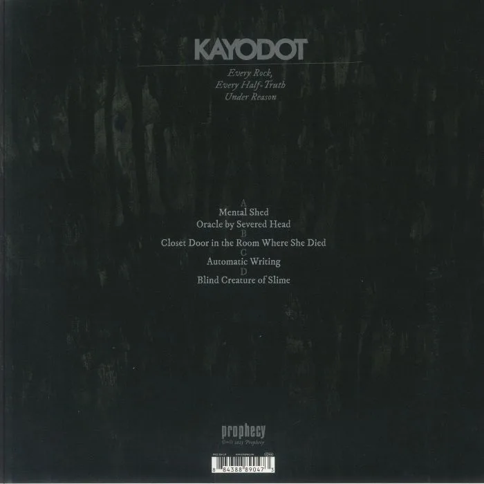 Обратная сторона обложки — KAYODOT — Every Rock Every Half Truth Under Reason