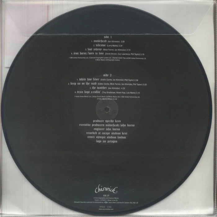 Обратная сторона обложки — MOTORHEAD — Motorhead (Record Store Day RSD 2026)