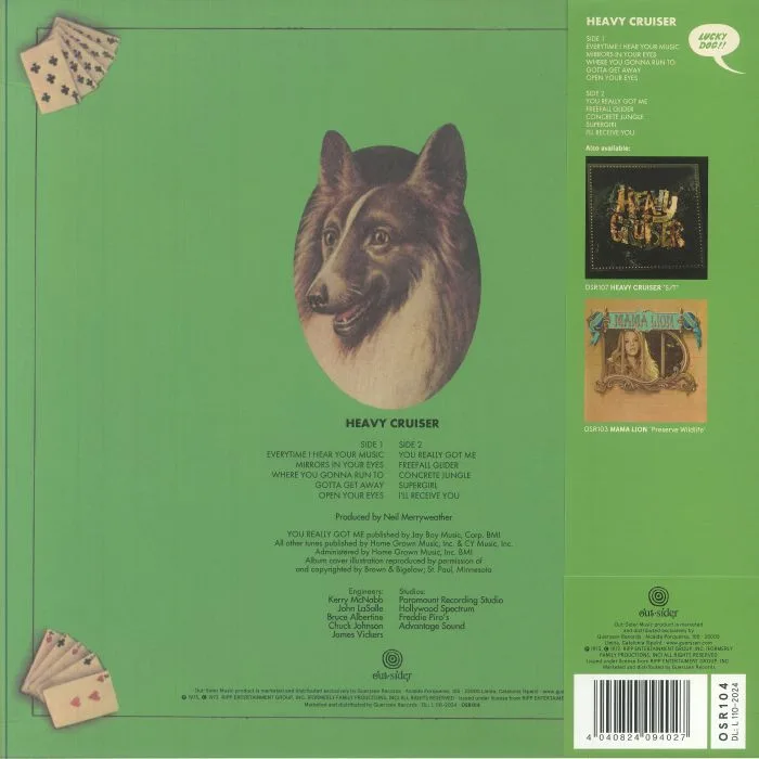 Back cover — HEAVY CRUISER — Lucky Dog