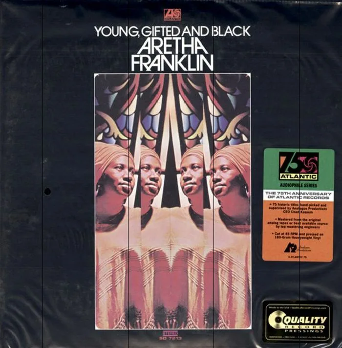 Лицевая сторона обложки — Aretha FRANKLIN — Young Gifted & Black (Atlantic 75 Audiophile Series)