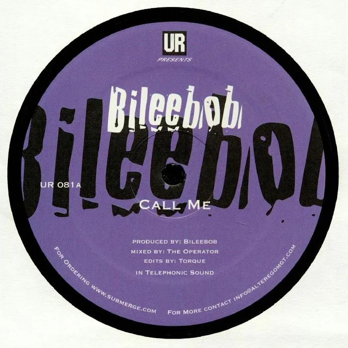 Front cover — BILEEBOB — Call Me