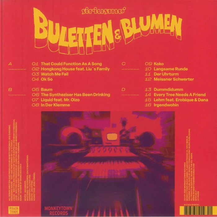 Обратная сторона обложки — SIRIUSMO — Buletten & Blumen