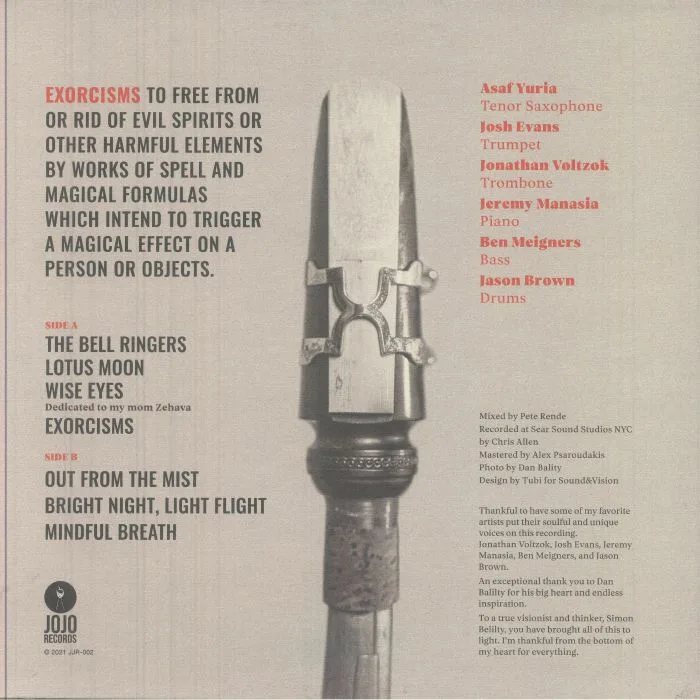 Back cover — Asaf YURIA — Exorcisms