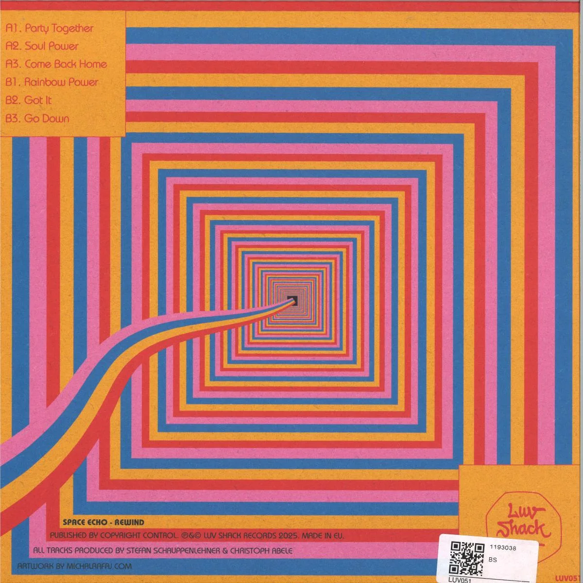 Обратная сторона обложки — Space Echo — Rewind EP