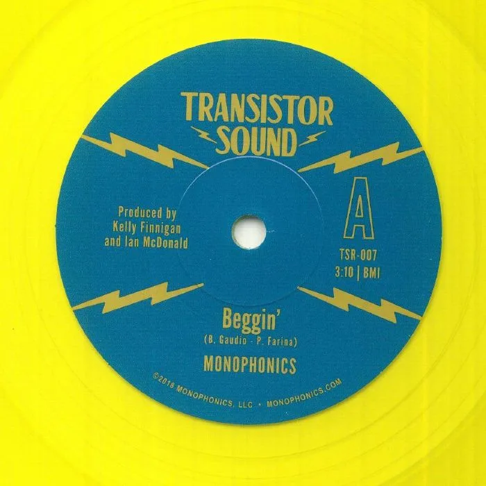 Front cover — The MONOPHONICS — Beggin' (reissue)