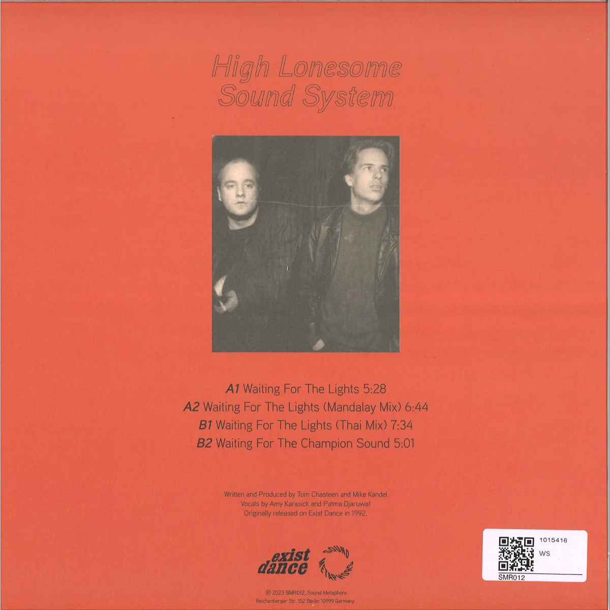Обратная сторона обложки — HIGH LONESOME SOUND SYSTEM — Waiting For The Lights