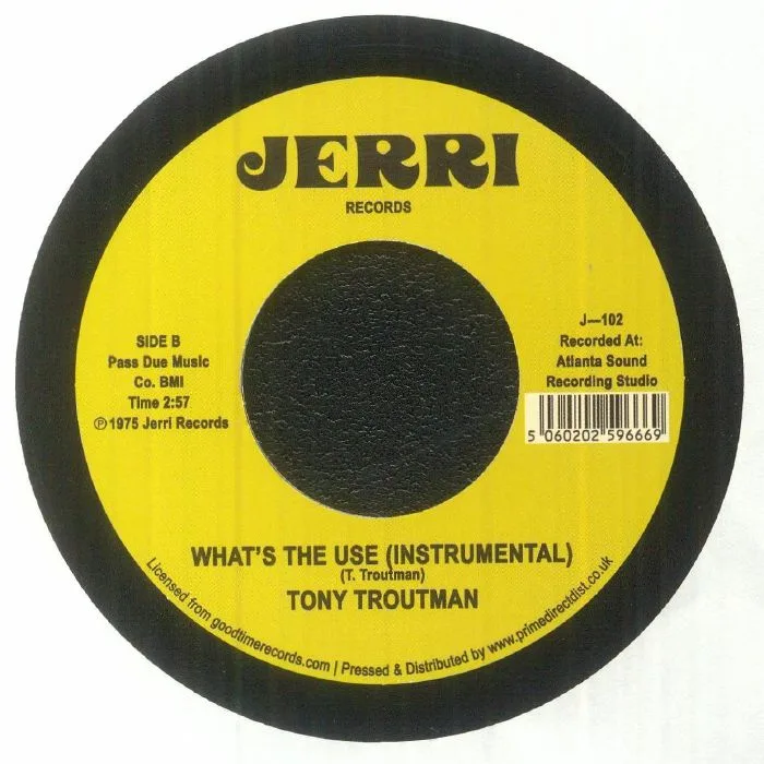 Обратная сторона обложки — Tony TROUTMAN — What's The Use? (Record Store Day RSD 2023)