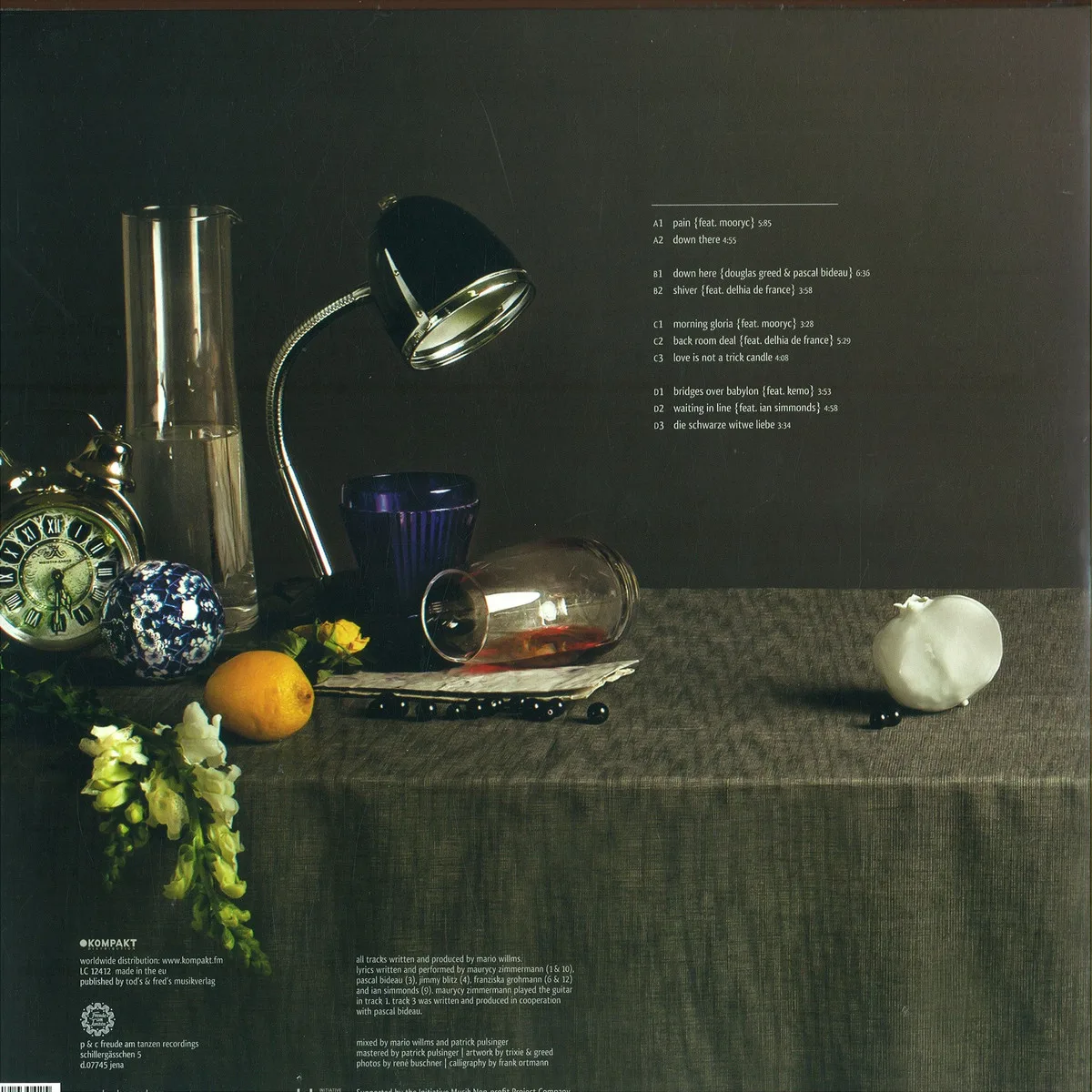 Back cover — Douglas Greed — Krl LP 2x12"