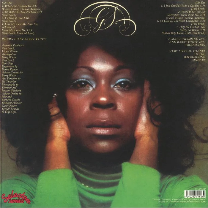 Обратная сторона обложки — Gloria SCOTT — What Am I Gonna Do (reissue)