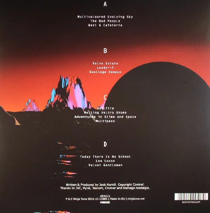 Back cover — SPACE DIMENSION CONTROLLER — Orange Melamine