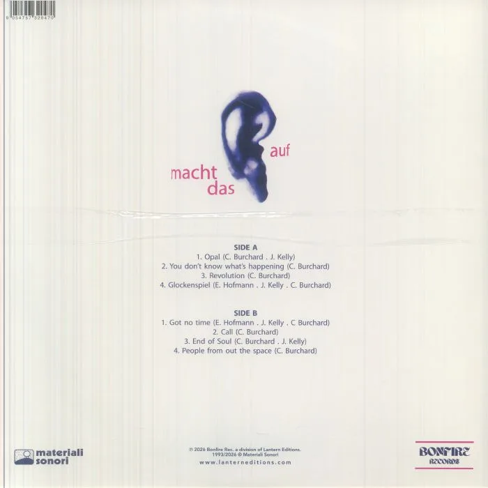 Back cover — EMBRYO — Opal