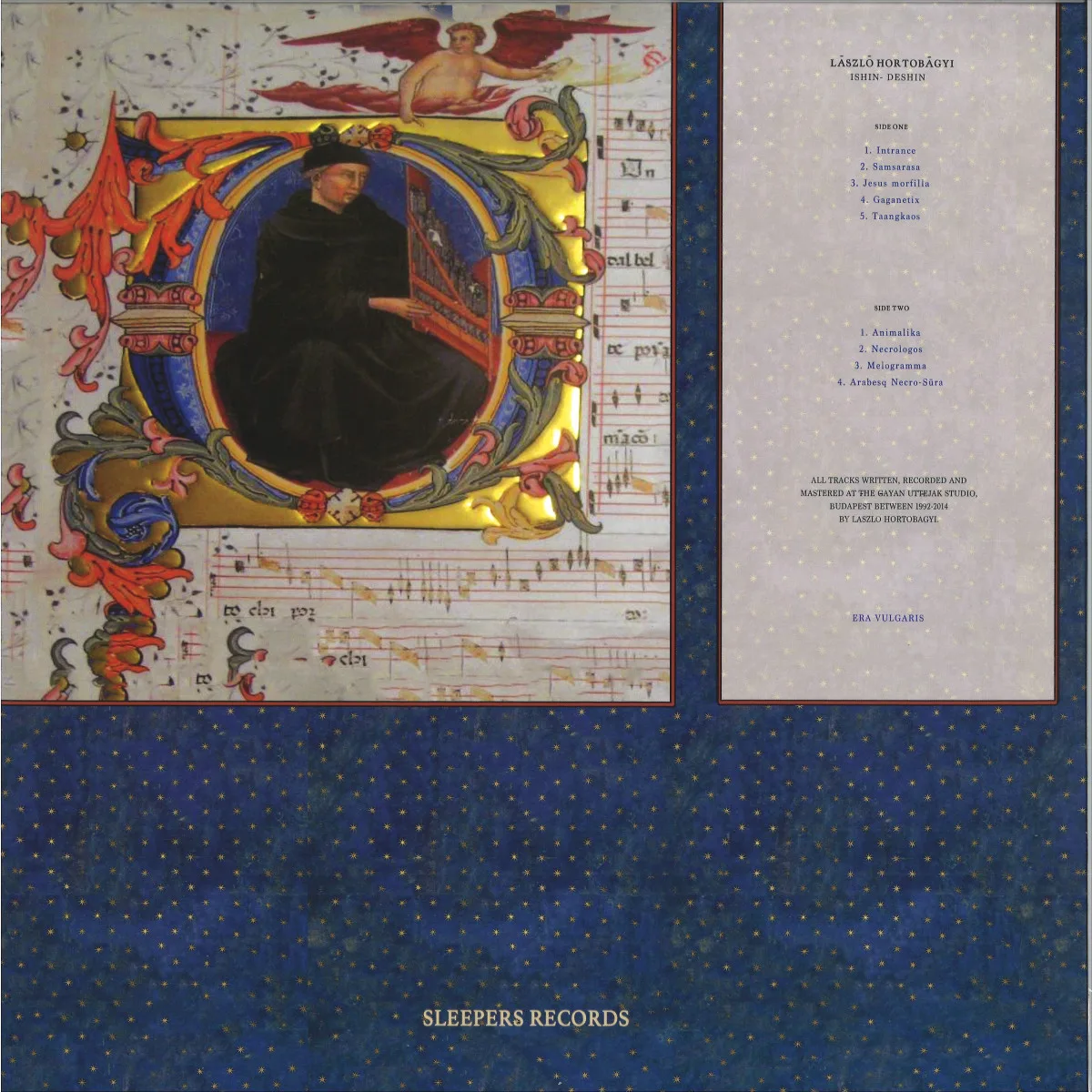 Back cover — László Hortobágyi — ISHIN DENSHIN LP