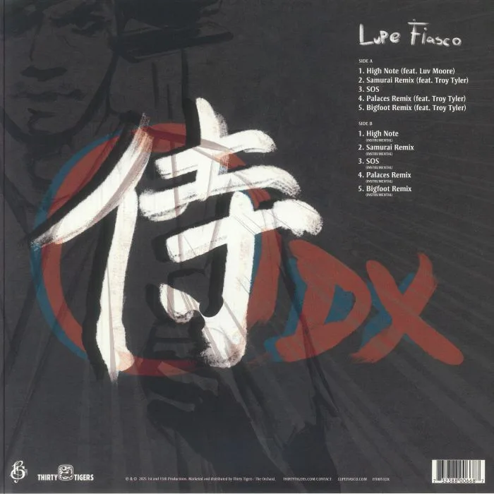 Back cover — Lupe FIASCO — Samurai DX