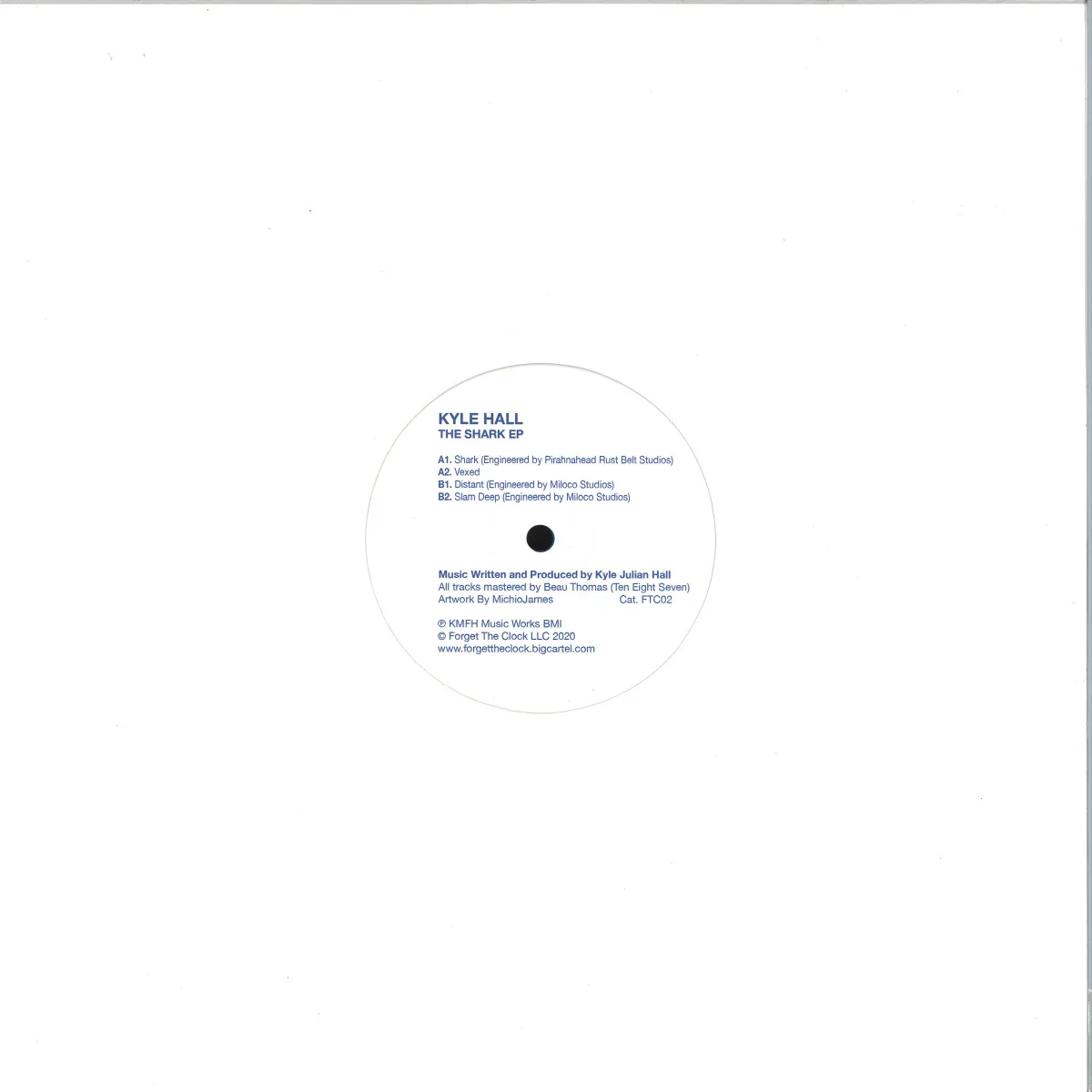 Обратная сторона обложки — Kyle Hall — The Shark EP