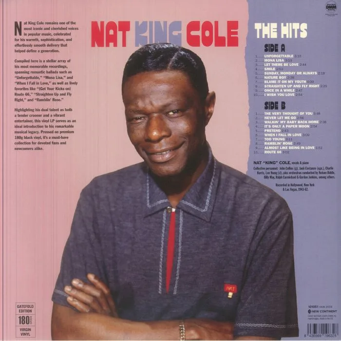 Back cover — Nat King COLE — The Hits