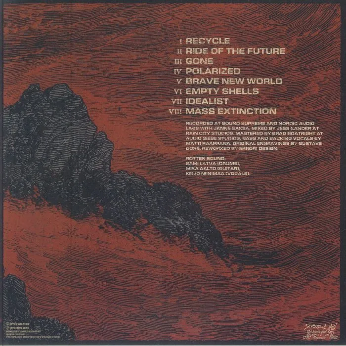 Back cover — ROTTEN SOUND — Mass Extinction