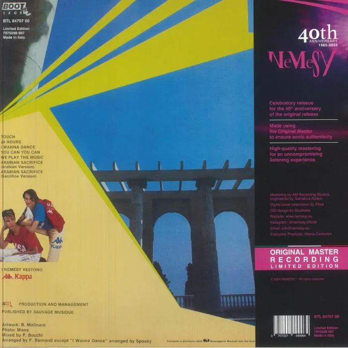 Обратная сторона обложки — NEMESY — Nemesy (40th Anniversary Edition)
