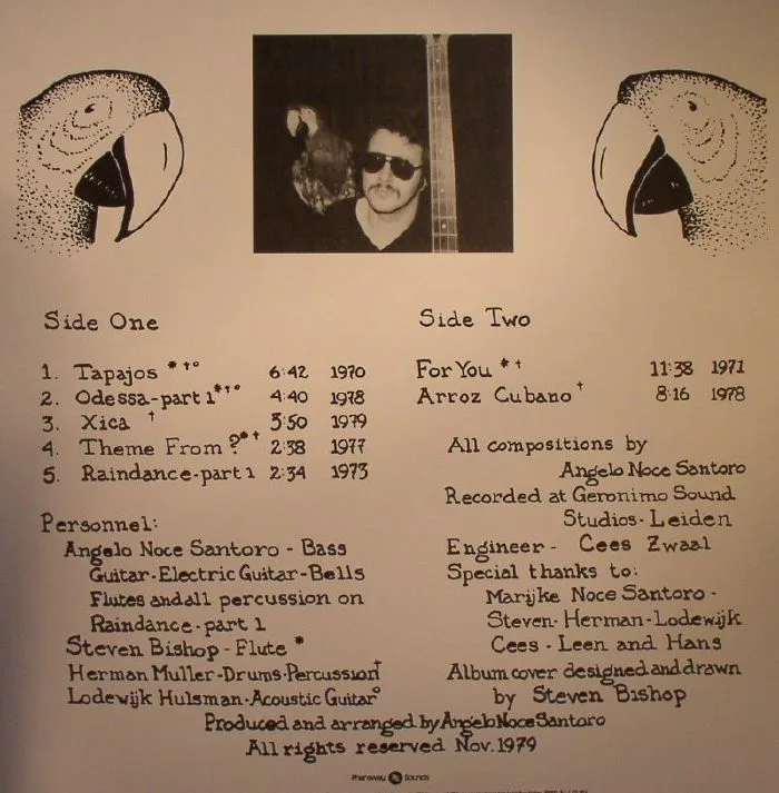 Back cover — Angelo Noce SANTORO — For You (remastered)