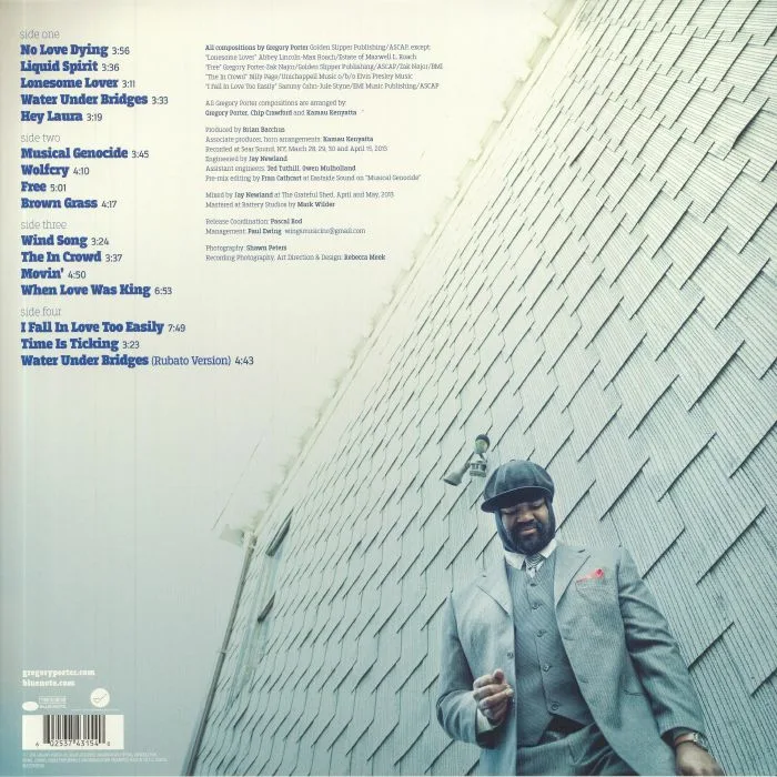 Обратная сторона обложки — Gregory PORTER — Liquid Spirit