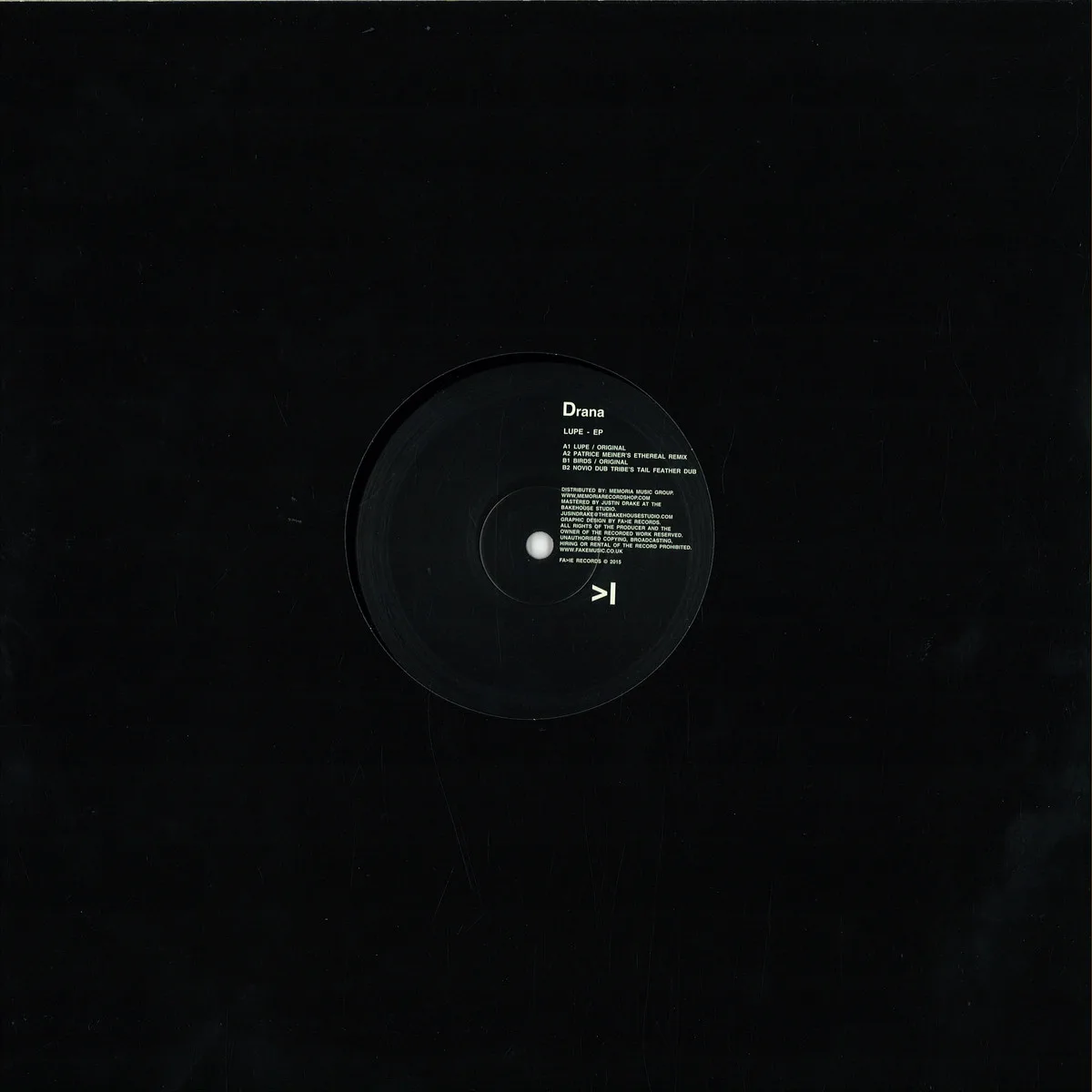 Back cover — Drana — Lupe Ep