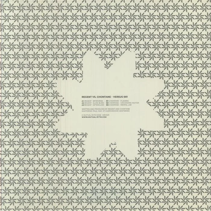 Back cover — REGENT / CHONTANE — Versus 001