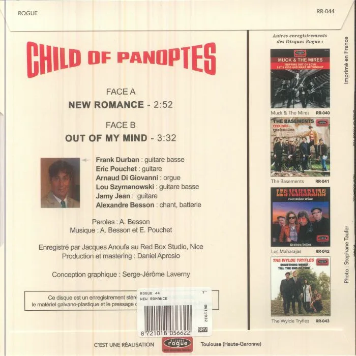 Обратная сторона обложки — CHILD OF PANOPTES — New Romance