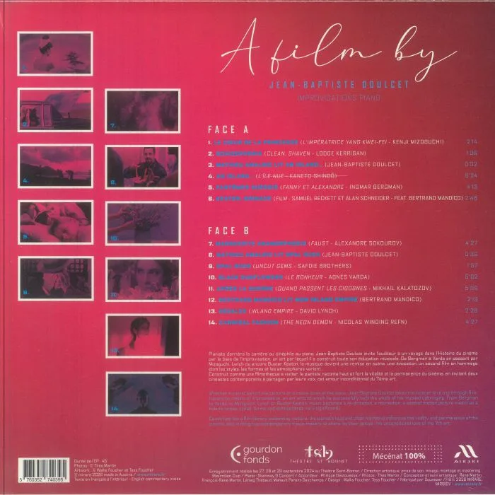 Обратная сторона обложки — Jean Baptiste DOULCET / MATHIEU AMALRIC / BERTRAND MANDICO — Doulcet: A Film By