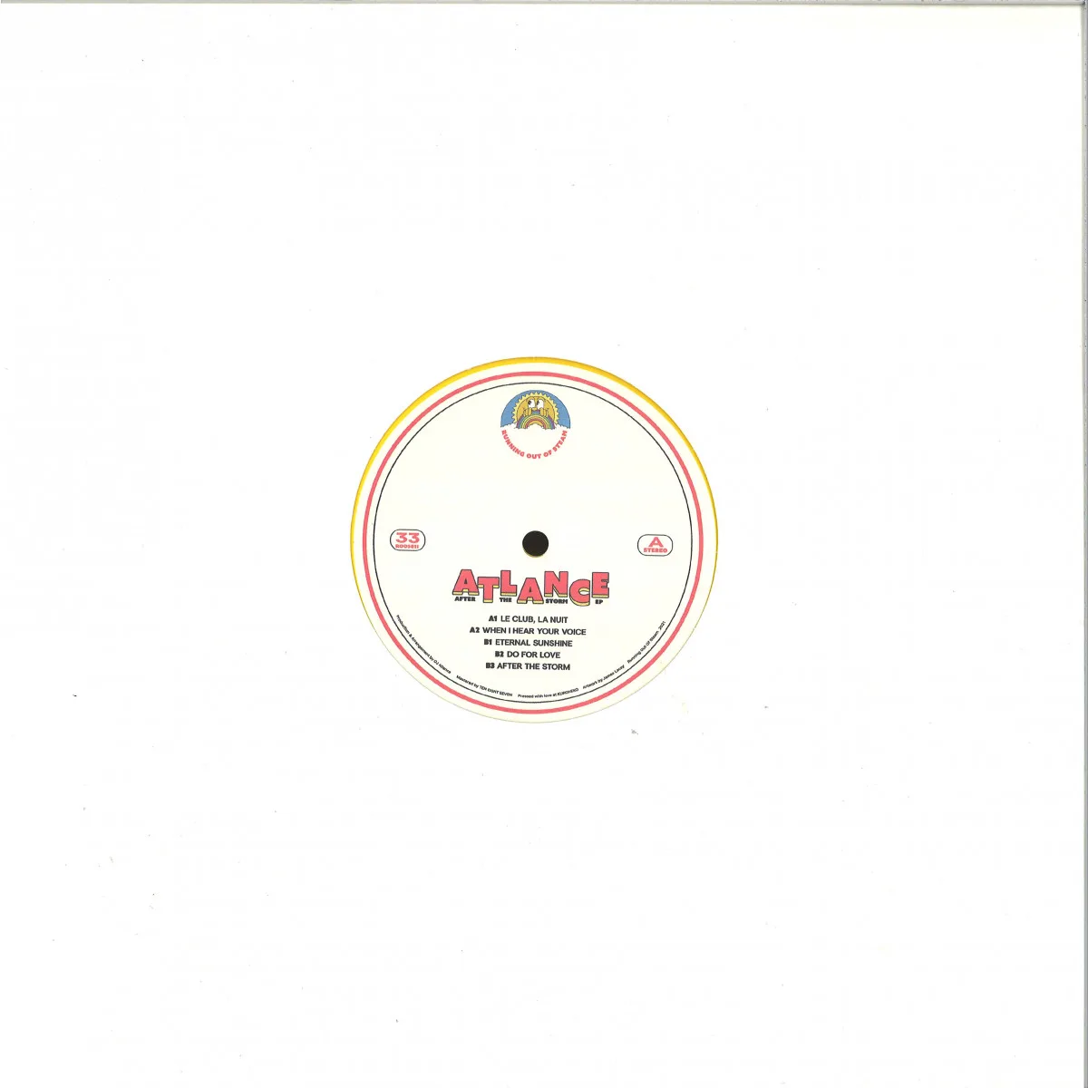Back cover — Dj Atlance — After The Storm EP