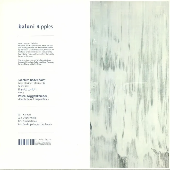 Обратная сторона обложки — BALONI — Ripples