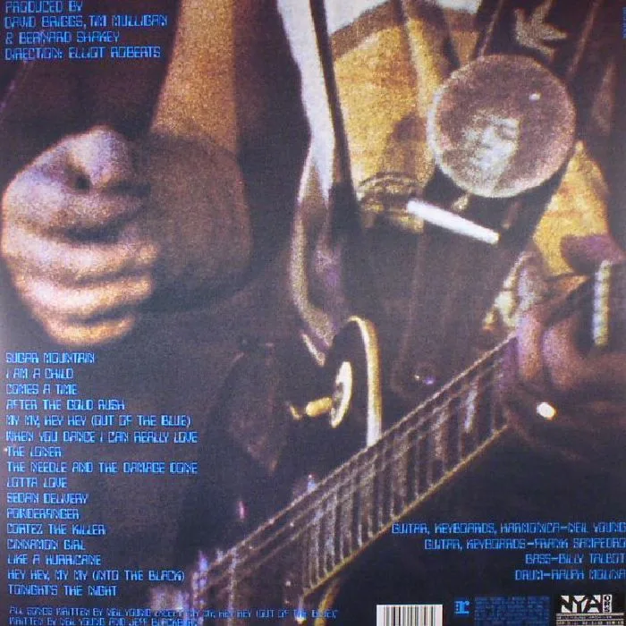 Back cover — Neil YOUNG / CRAZY HORSE — Live Rust (reissue)