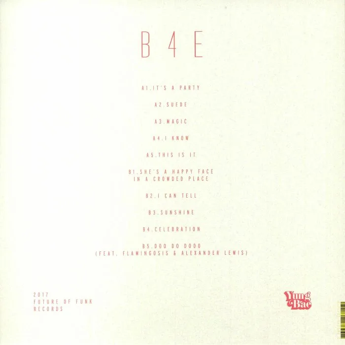 Back cover — YUNG BAE — B4E