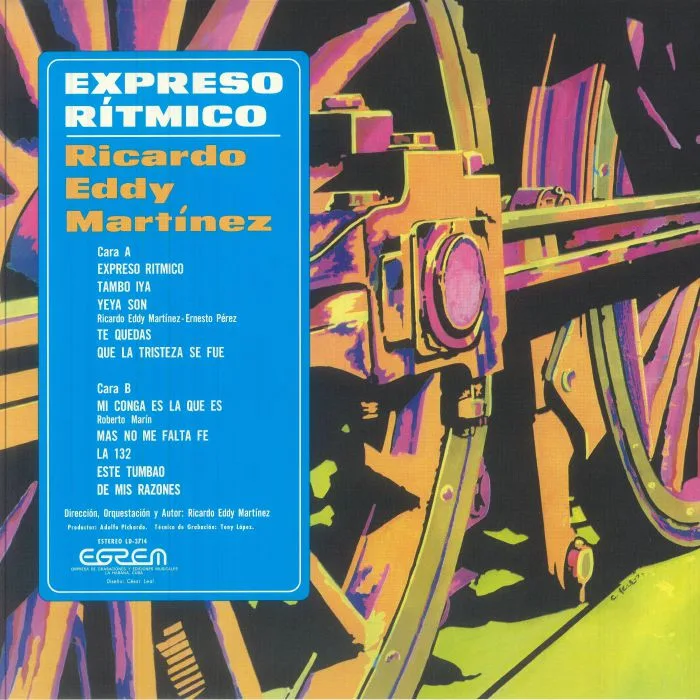 Back cover — Ricardo Eddy MARTINEZ — Expreso Ritmico (reissue)
