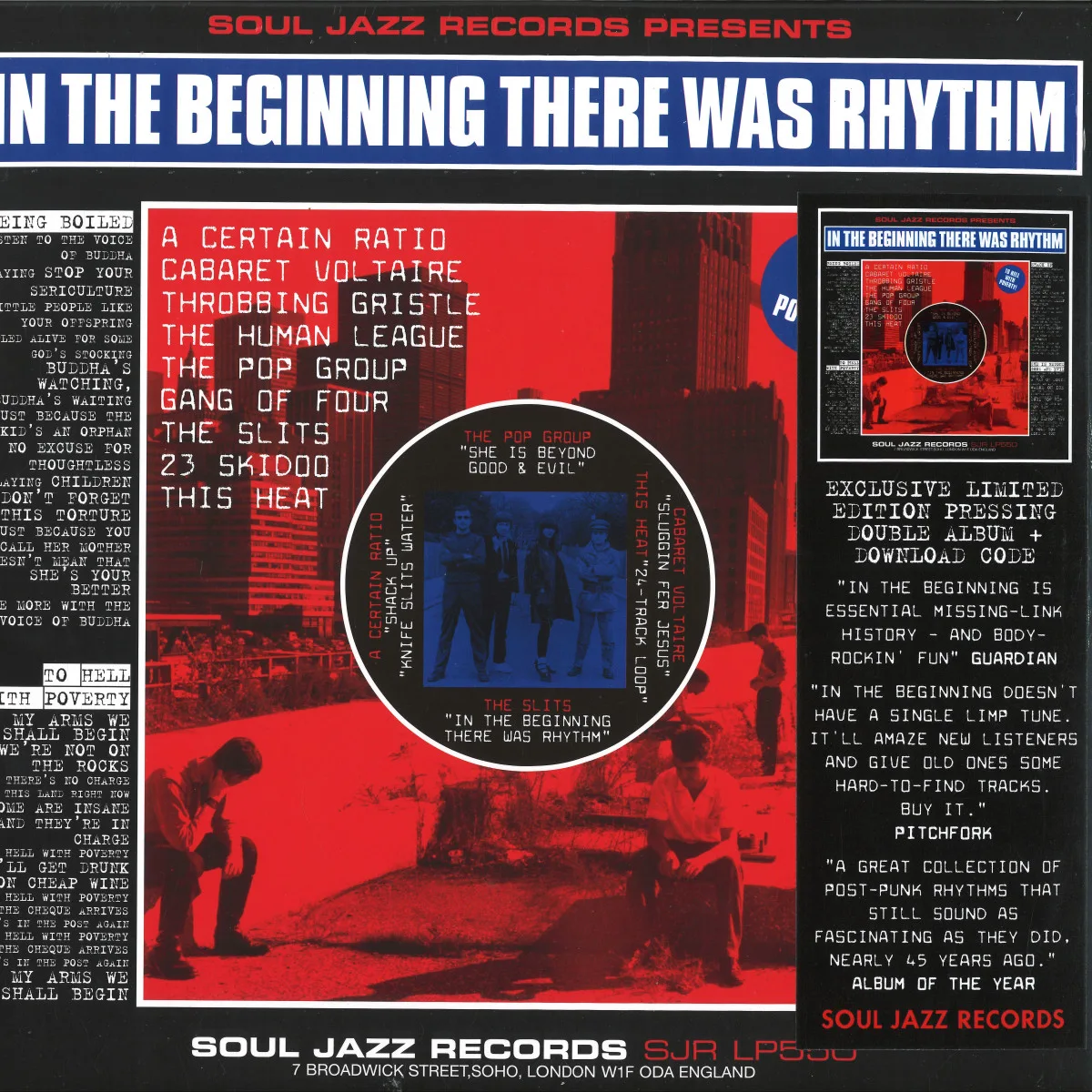 Back cover — Various — In The Beginning There Was Rhythm 2x12"
