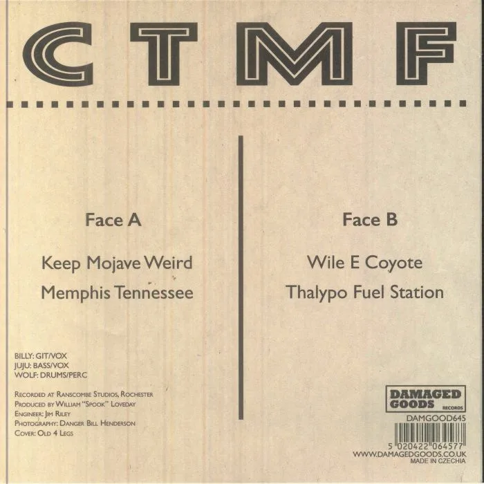 Back cover — WILD BILLY CHILDISH / CTMF — Keep Mojave Weird