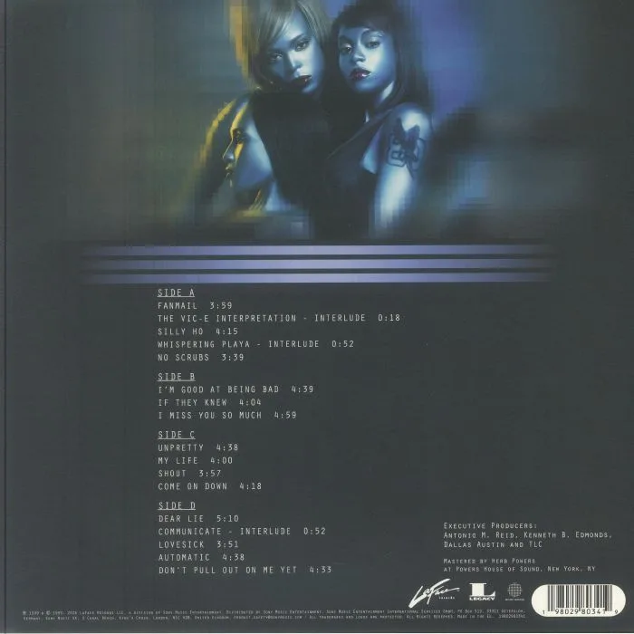 Back cover — TLC — Fanmail (reissue)