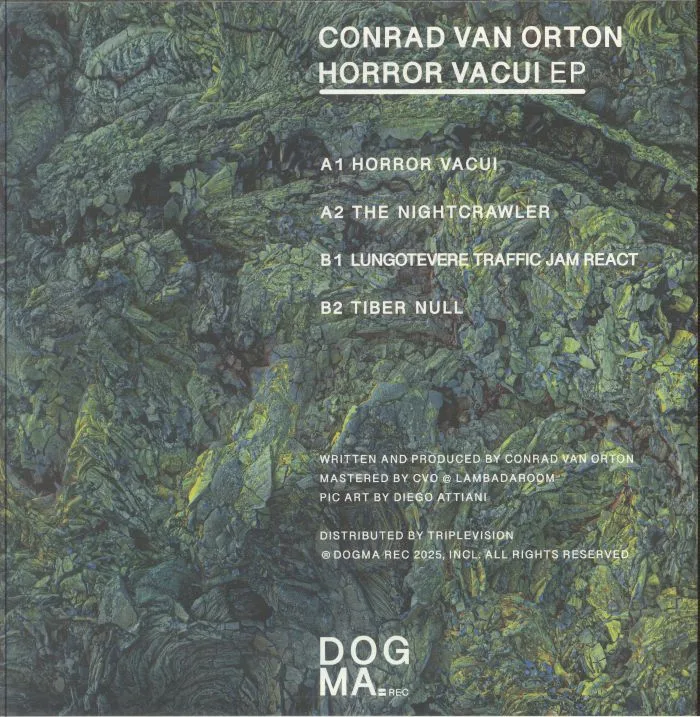 Обратная сторона обложки — Conrad VAN ORTON — Horror Vacui EP