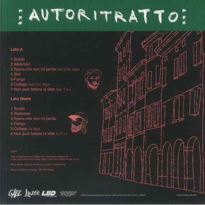 Back cover — QAEL / LUZEE — Autoritratto