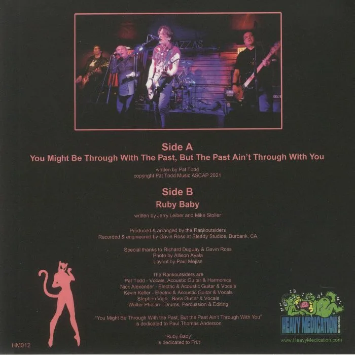 Обратная сторона обложки — Pat TODD & THE RANKOUTSIDERS — You Might Be Through With The Past But The Past Ain't Through With You