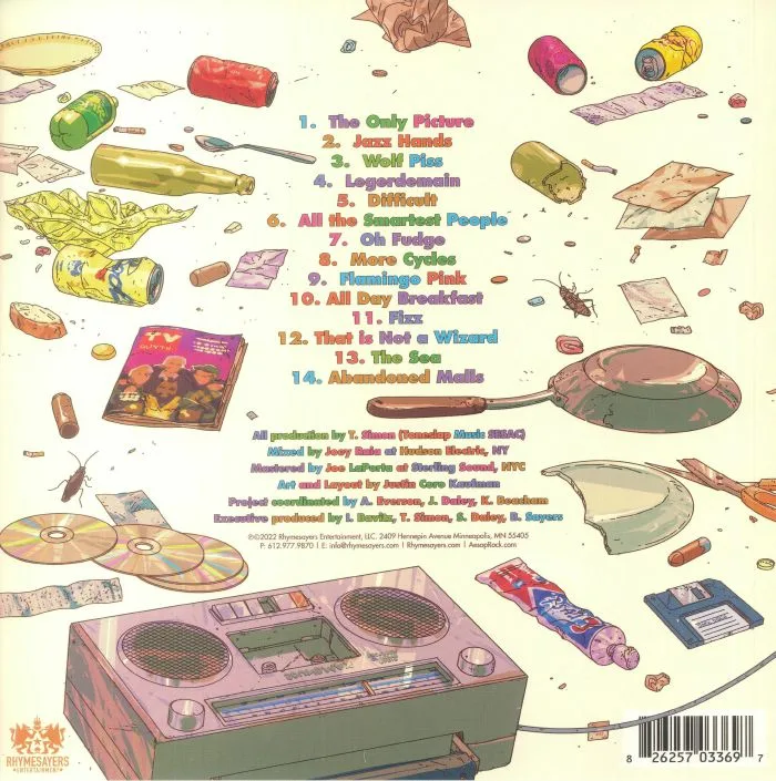 Back cover — AESOP ROCK / BLOCKHEAD — Garbology: Instrumentals