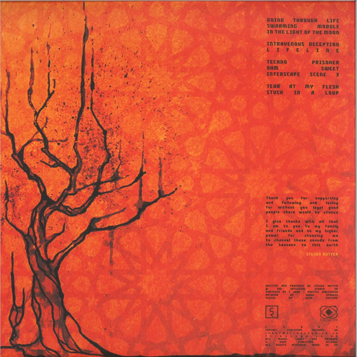 Back cover — Steven Rutter — Riddle Me Sane 2x12"