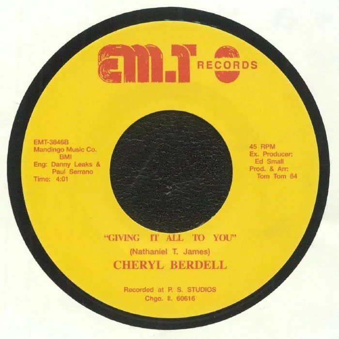 Back cover — Cheryl BERDELL — Giving It All To You (reissue)