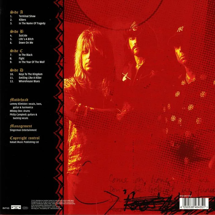 Back cover — MOTORHEAD — Inferno (reissue)