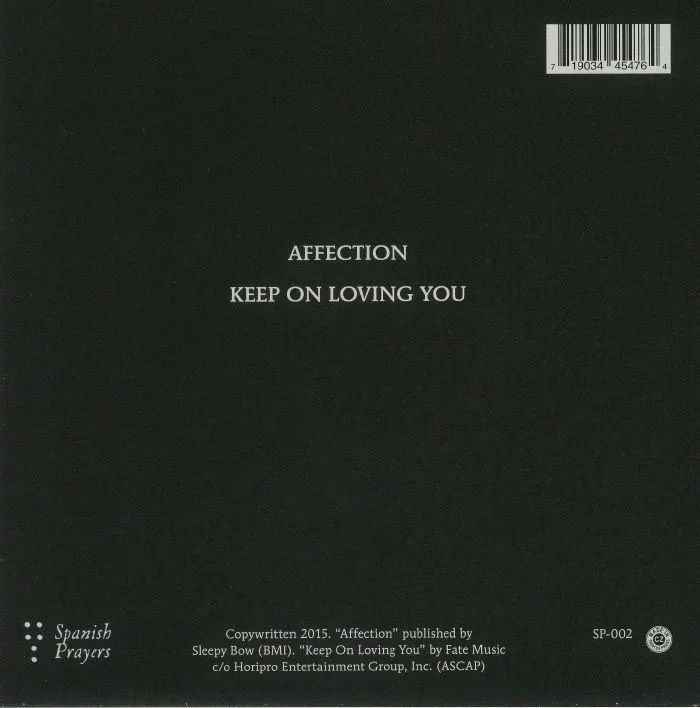 Back cover — CIGARETTES AFTER SEX — Affection