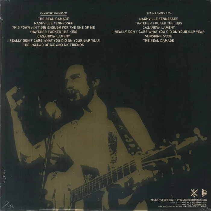 Back cover — Frank TURNER — Campfire Punkrock Twenty