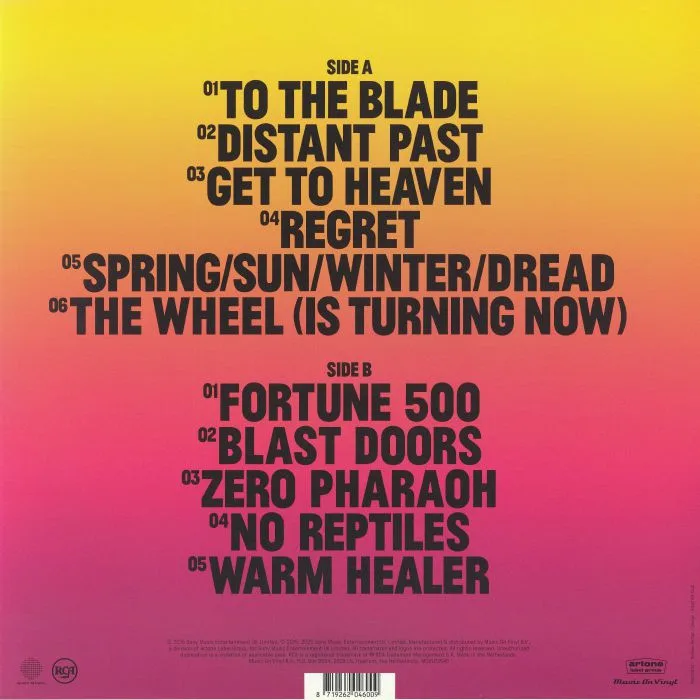Обратная сторона обложки — EVERYTHING EVERYTHING — Get To Heaven (reissue)