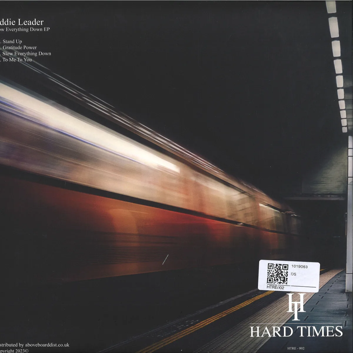 Back cover — Eddie Leader — Slow Everything Down