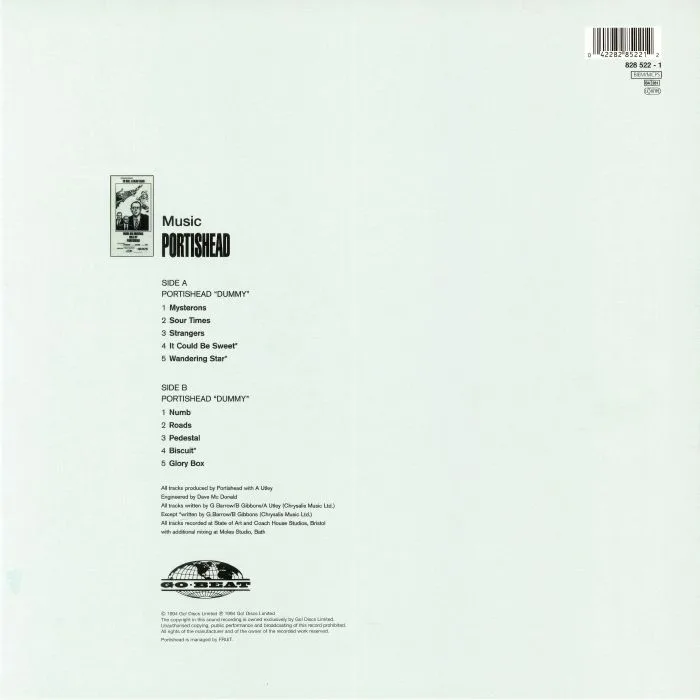 Back cover — PORTISHEAD — Dummy
