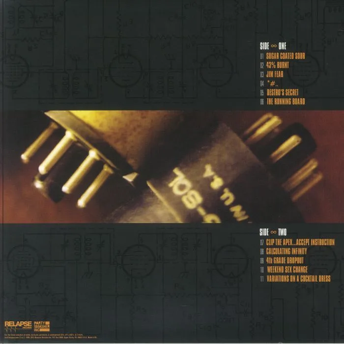 Обратная сторона обложки — The DILLINGER ESCAPE PLAN — Calculating Infinity (reissue)